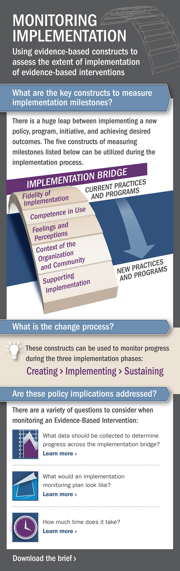 Monitoring Implementation Infographics