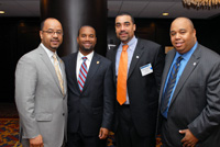 Kevin Jennings, Office of Justice Programs, U.S. Department of Justice; The Honorable Ed Stanton, U.S. Attorney for the Western District of Tennessee; Chris Mallette, Director, Community Safety Initiatives, Mayor's Office, City of Chicago; and  Ray Anderson, Federal Legislative Representative, Chicago Public Schools.