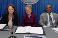 Acting Assistant Attorney General Mary Lou Leary, Acting Administrator, Office of Juvenile Justice and Delinquency Prevention, Melodee Hanes, and Commissioner of the Administration on Children, Youth and Families, Bryan Samuels